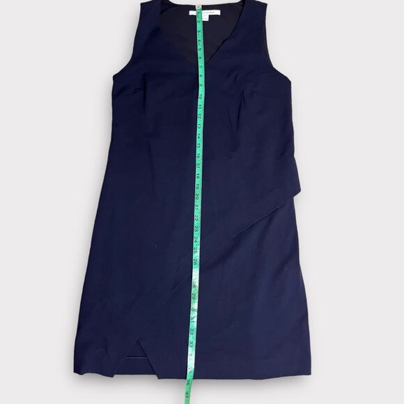 Diane Von Furstenberg DVP Jenn Shift Dress Navy Blue Size 8 - Picture 9 of 10